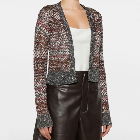 Missoni Sweaters - Missoni Multicolor Sequin Embellished Knitted Open Cardigan Size XS NWT